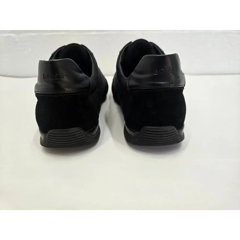 BOSS Hugo Boss Lighter Low Top Sneakers Men's EU 46 US 13 Black 50471236 Shoes